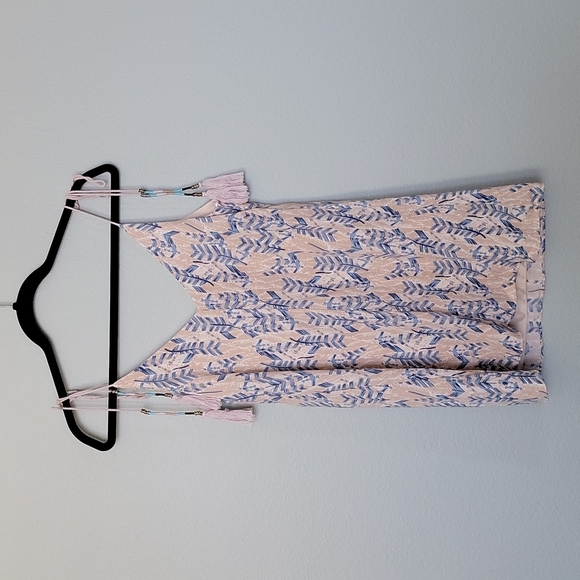 Lulu's NWT Romantic Boho Festival Spring Summer Fairy Tassel Tie Mini Dress XS - Picture 8 of 10